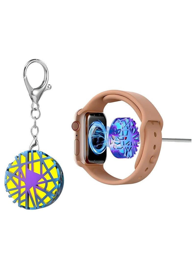 Magnetic Fast Charger for Apple Watch, Bird Nest Design with Multi-Color Led, Portable Magnetic Wireless Watch Charging Base, Watch Portable Charger for Apple Watch Series 9/8/7/Ultra/SE/6/5