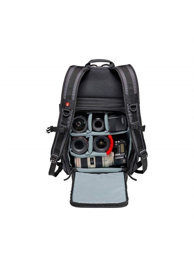 Manhattan Camera Backpack Mover-50, Multiuse, for Carrying Camera and Accessories, in Water-Repellent Material, Photography Backpack with PC and Tablet Compartment, with Tripod Holder