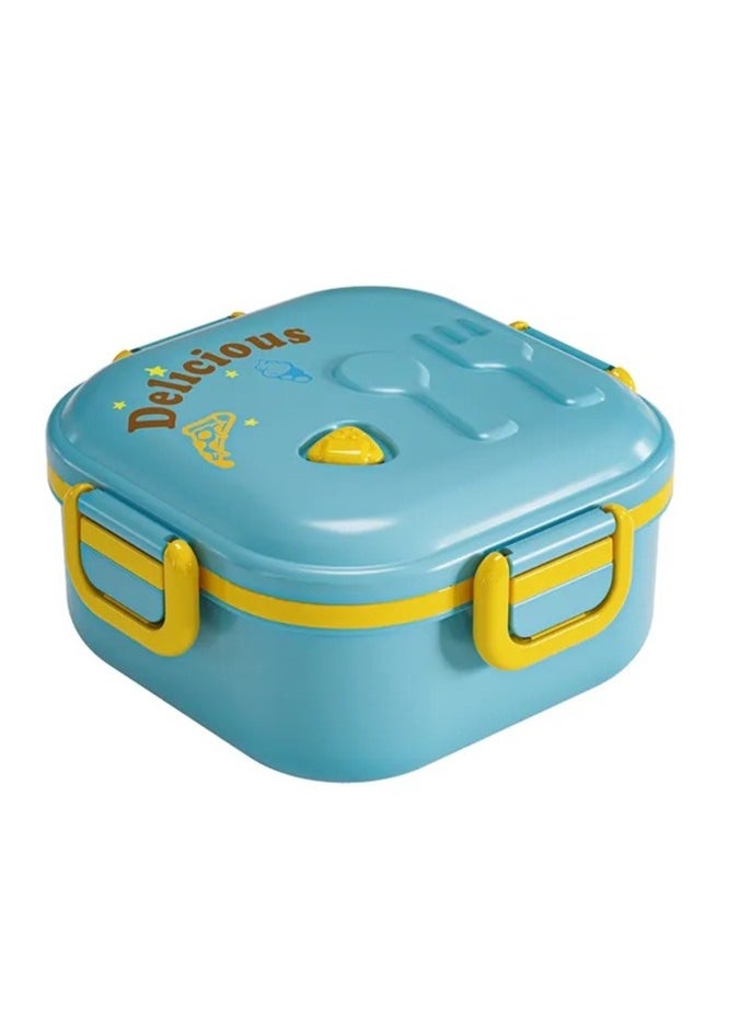 Portable Lunch Box With Compartment Microwave Lunch Box With Fork And Spoon Picnic Bento Box For Kids Fresh Food Box For School Office