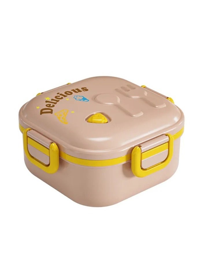 Portable Lunch Box With Compartment Microwave Lunch Box With Fork And Spoon Picnic Bento Box For Kids Fresh Food Box For School Office