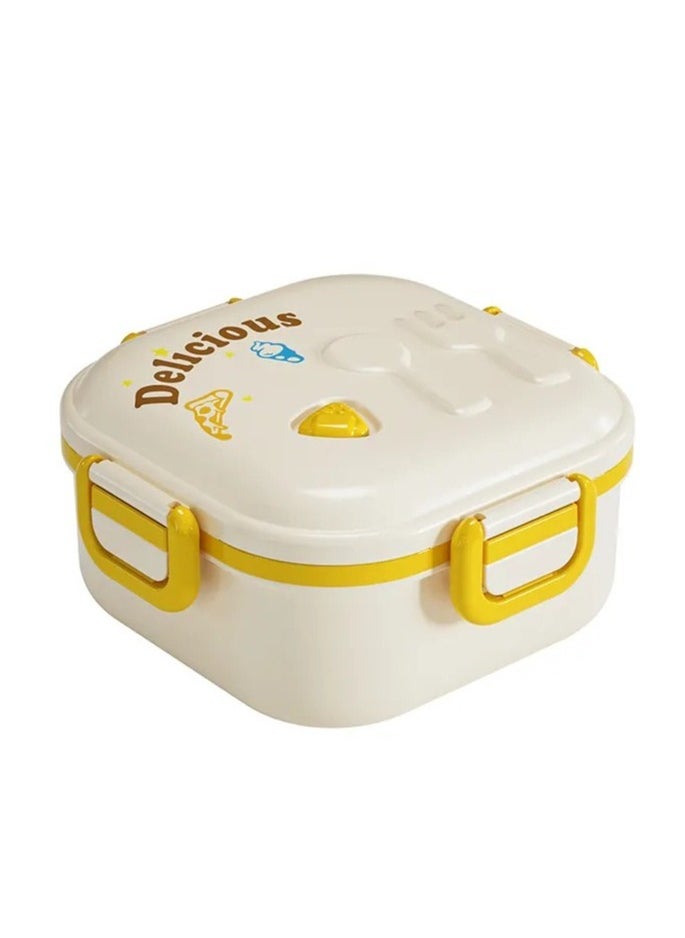 Portable Lunch Box With Compartment Microwave Lunch Box With Fork And Spoon Picnic Bento Box For Kids Fresh Food Box For School Office