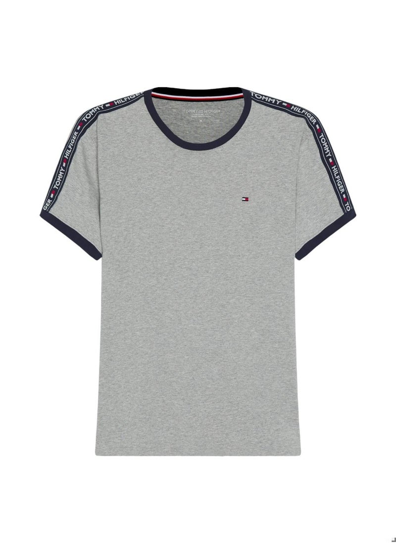 Men's Short Sleeve T-Shirt - Cotton, Grey