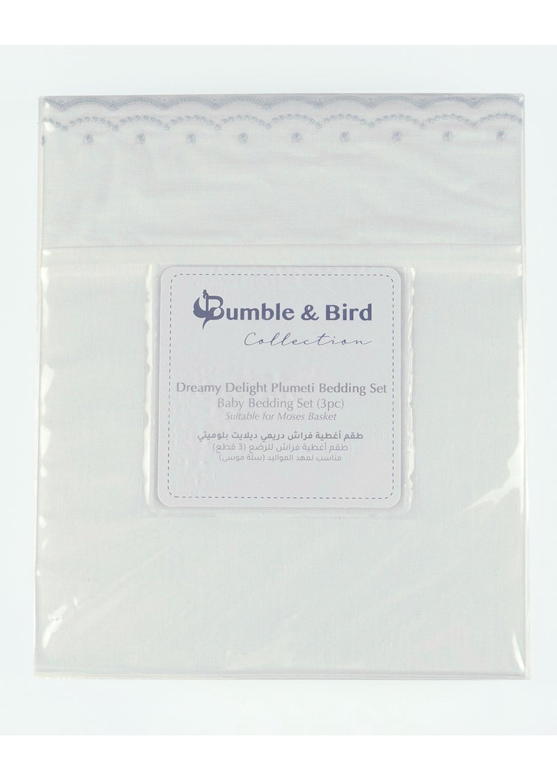 Bumble & Bird - Plumeti For Cot - 3pcs - Grey