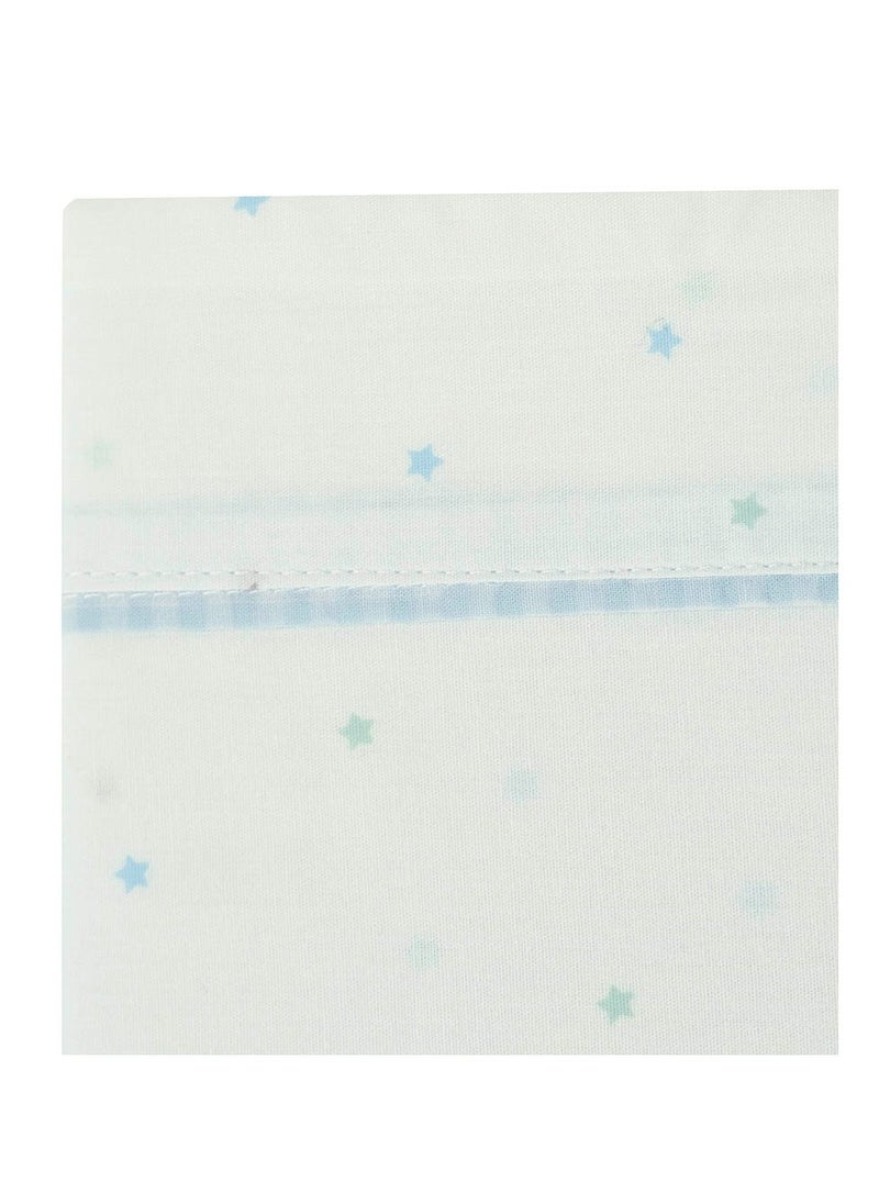 Bumble & Bird - Lullaby Starlight Baby Bedding Set For Moses Basket - 3pcs - Blue