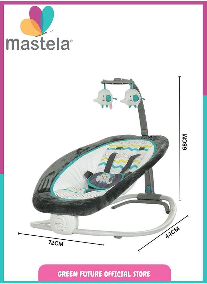 Baby Rocker Chair And Adjustable Recline And Soft Toys