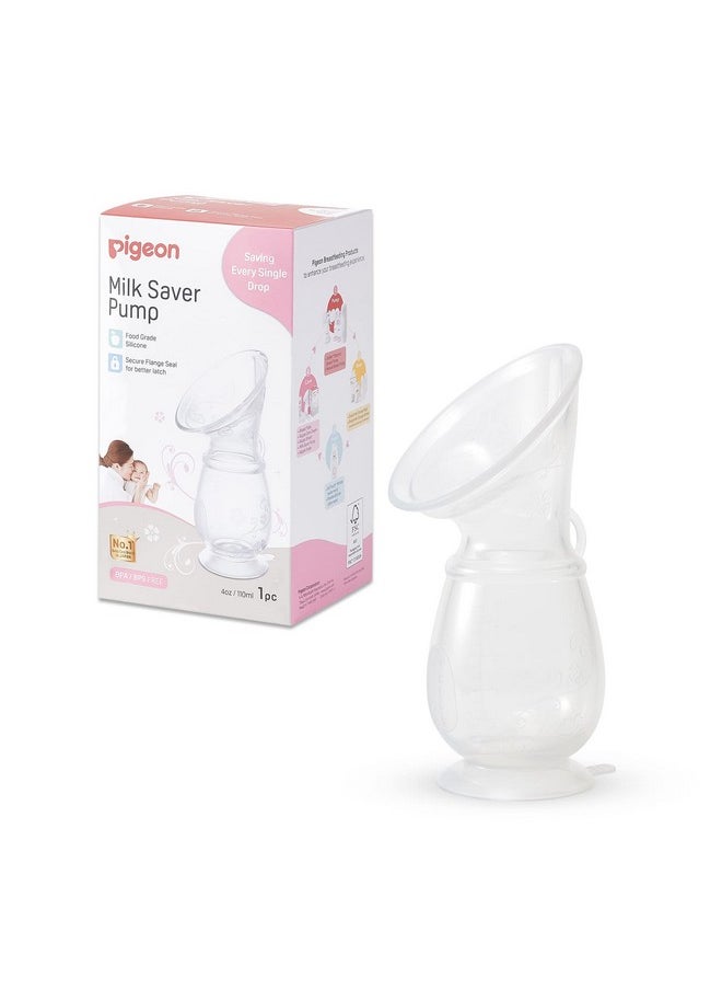 Manual Breast Milk Saver Pump Foodgrade Silicone Natural Suction Comes With A Sucker Stand 4 Oz