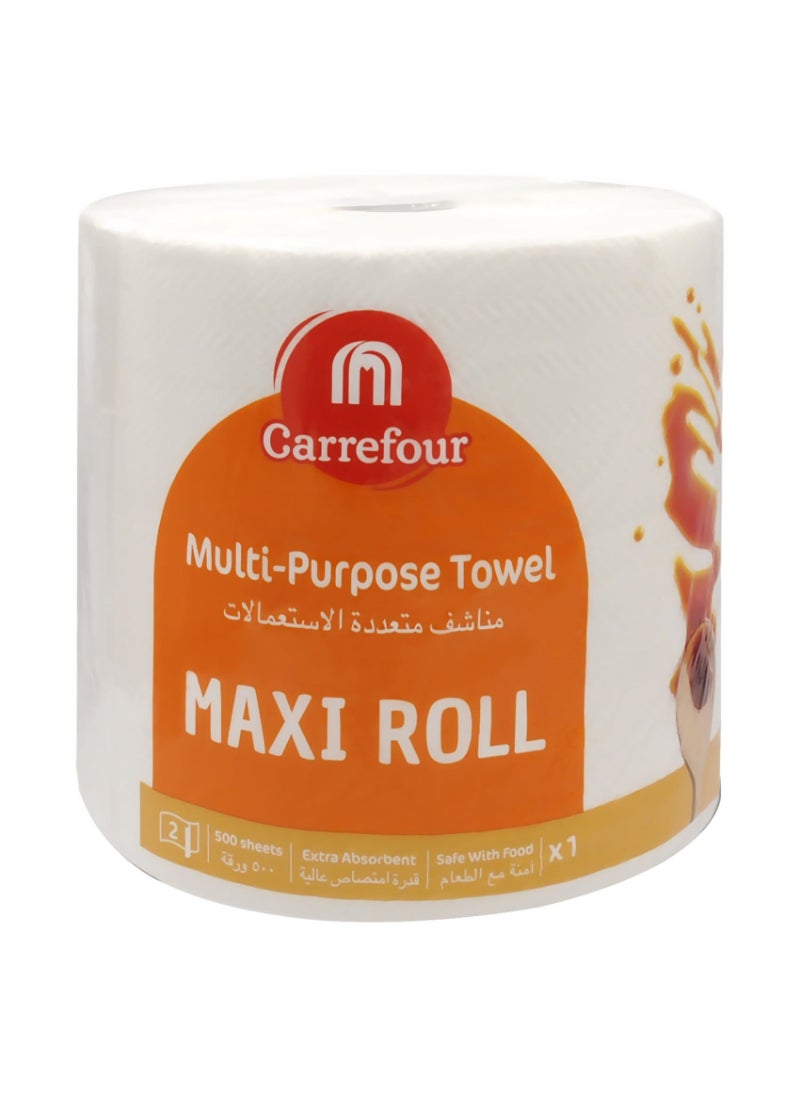 MultiFunction Kitchen Towels 2 Ply 500 Sheets 1 Roll