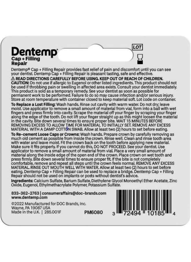 Dentemp O.S. One Step Filling Dental Repair Material Maximum Hold, 1 Each By Dentemp O.S.