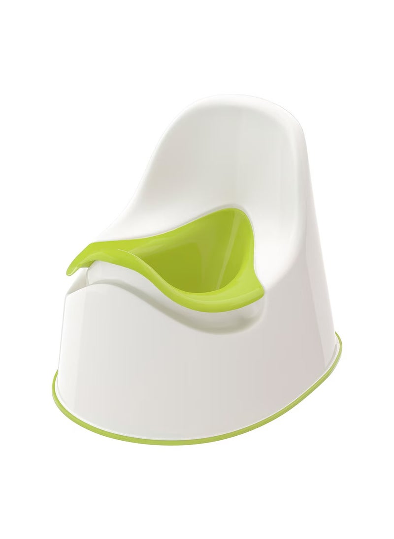 Children's potty, white/green