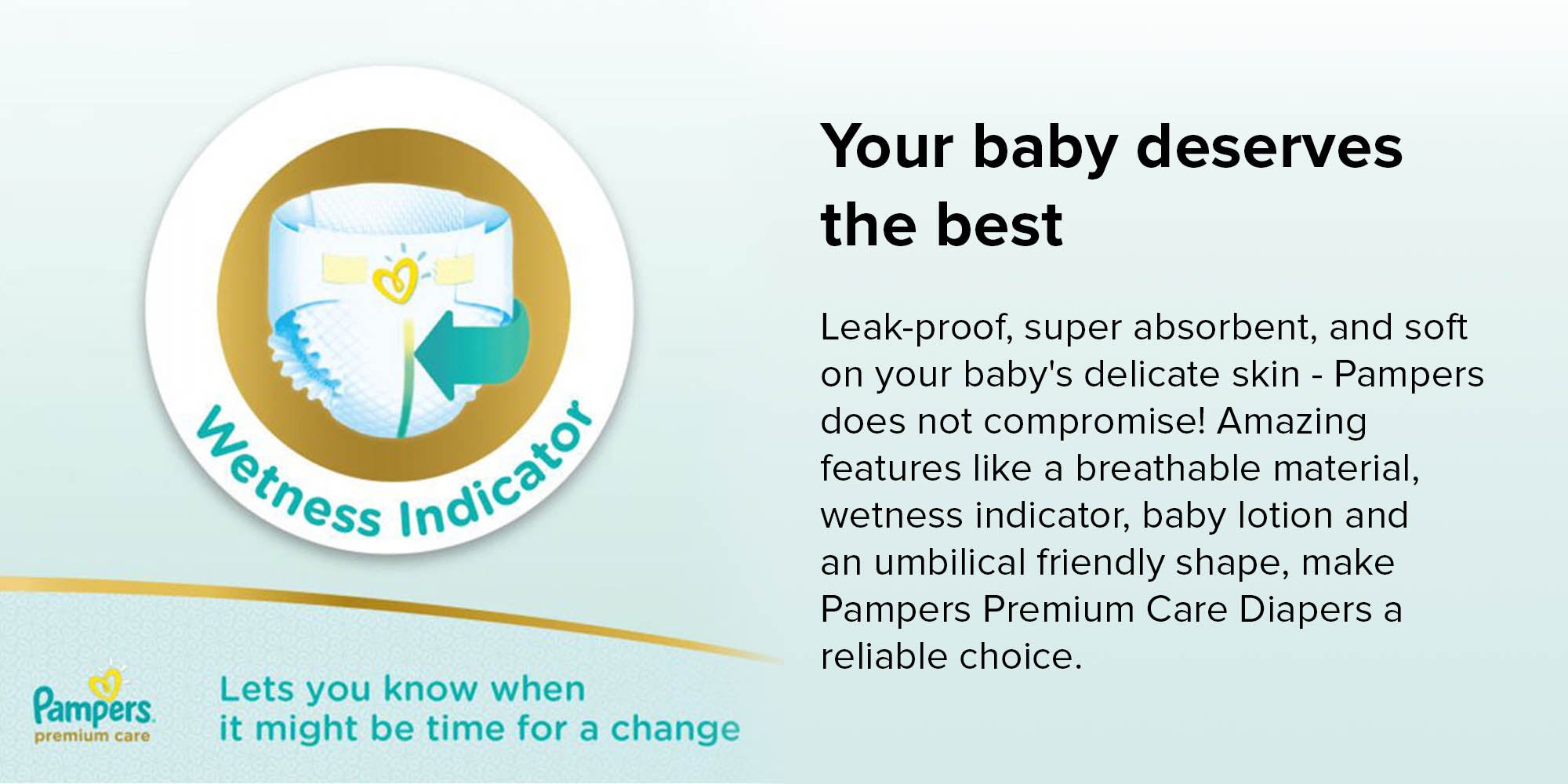 Pampers Premium Care Diapers, Junior, 11-25 Kg (94 diapers)