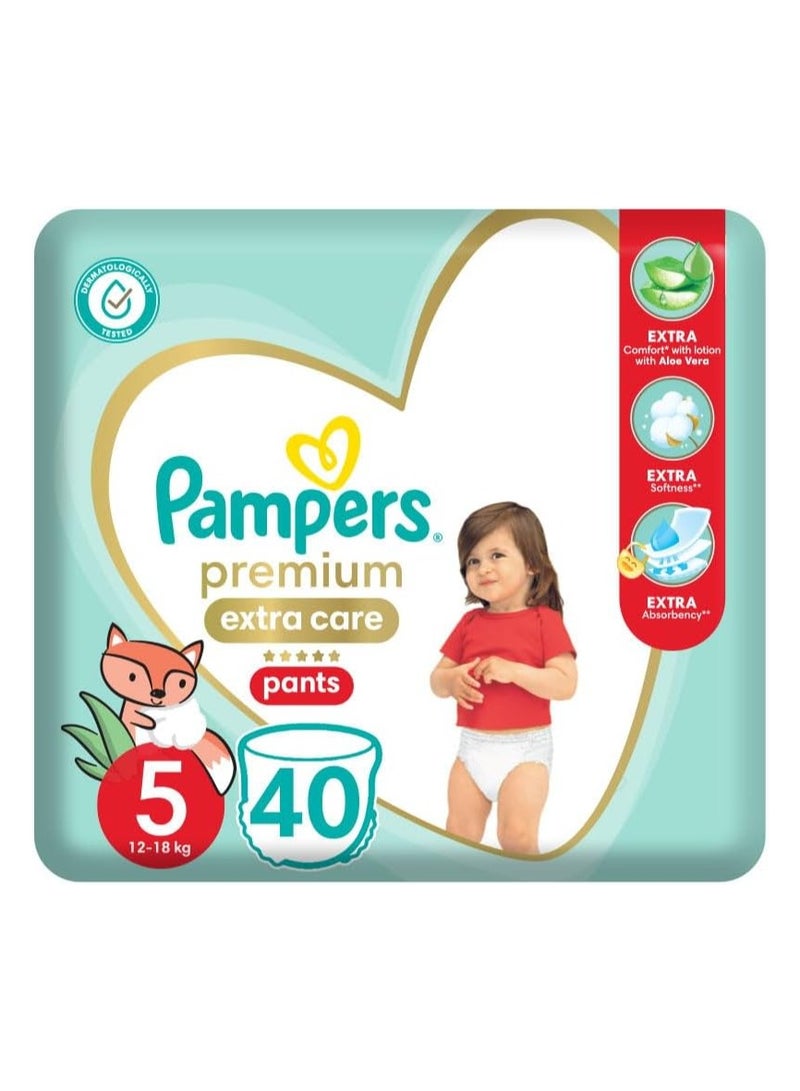 Pampers premium extra care Pants size 5 40Pcs