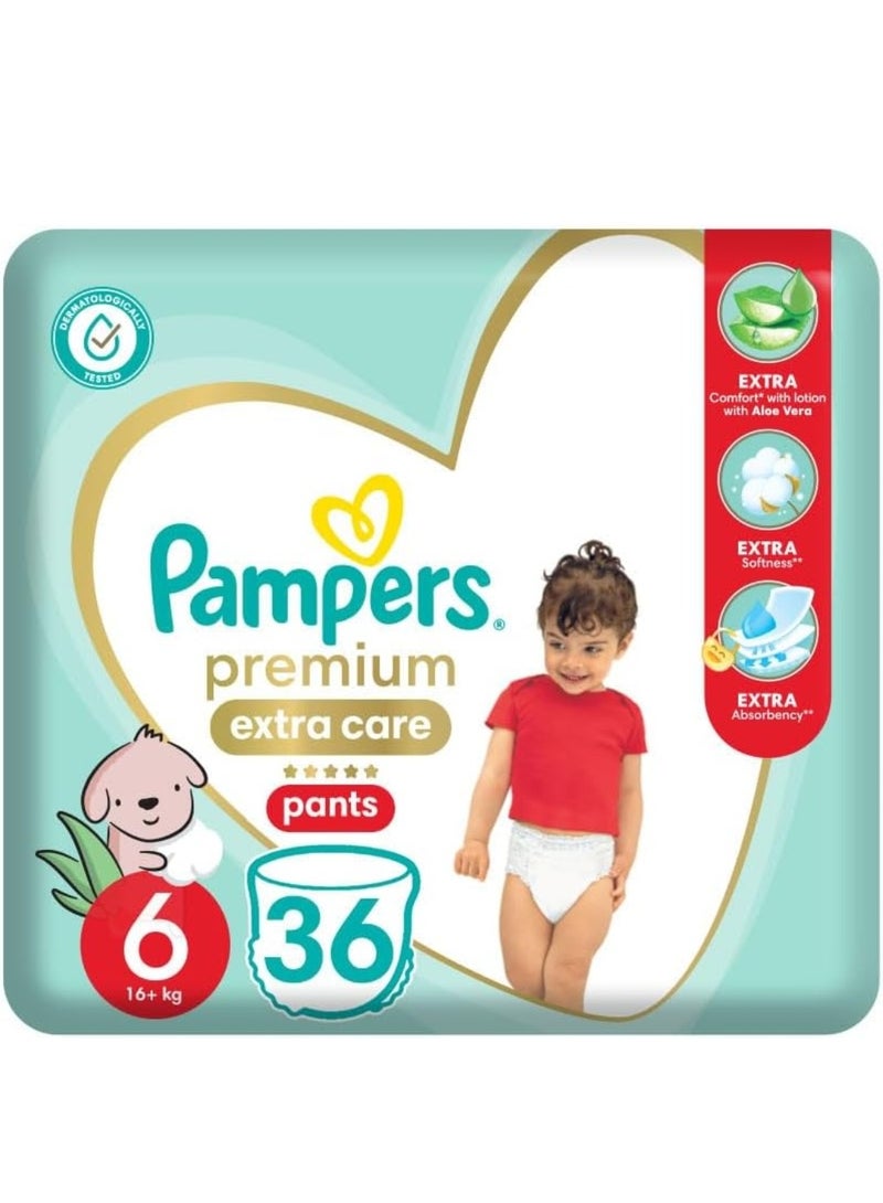 pampers pants size 6 36 pcs