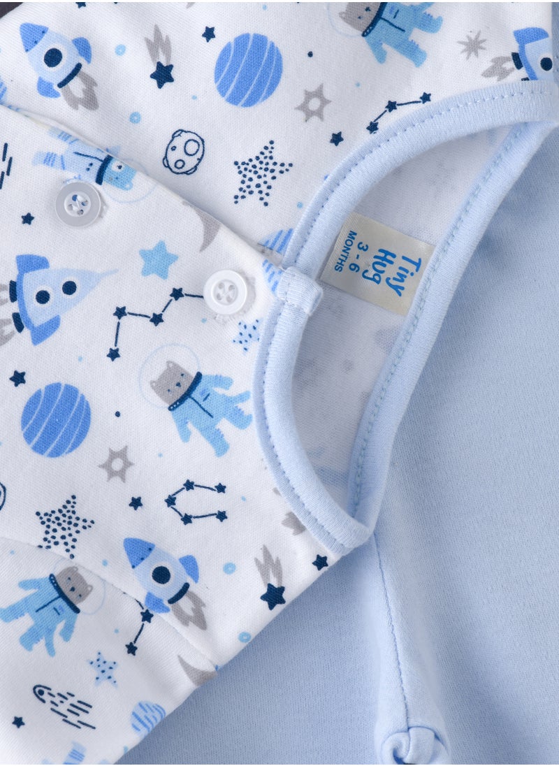 Baby Boys Astronaut Print Pajama Set