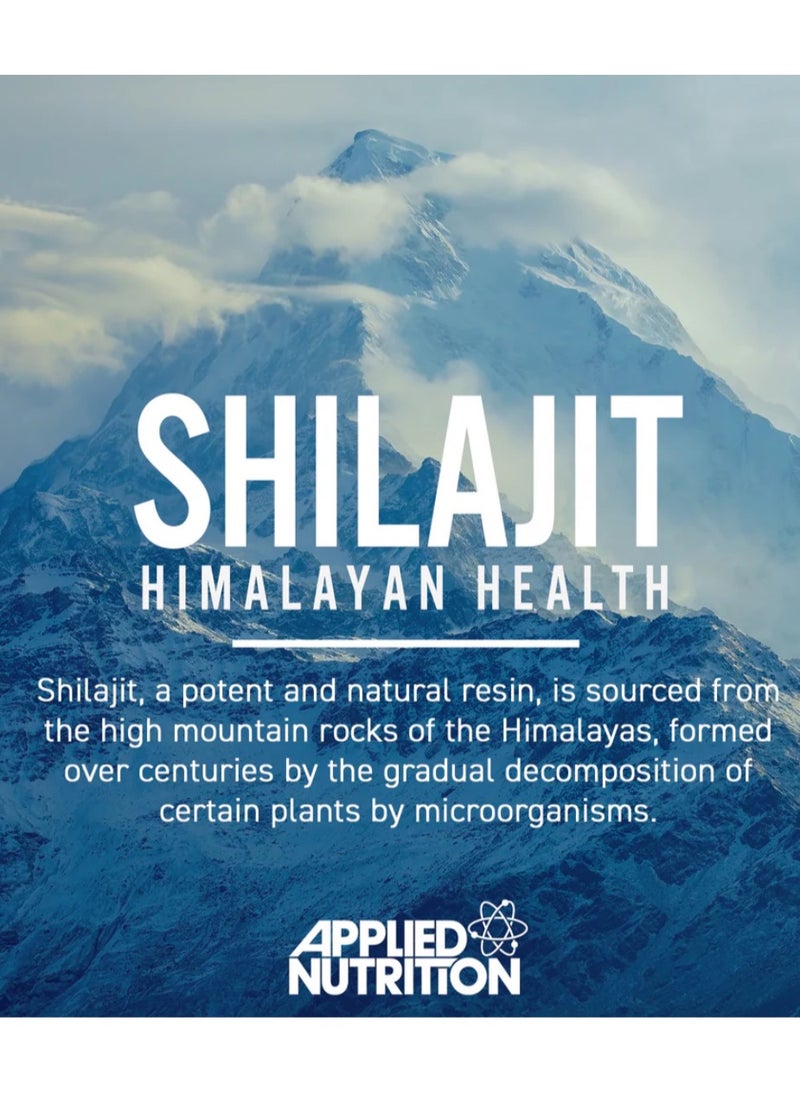 Shilajit Himalayan Health 30,000mg, Rich In 85+ Trace Minerals, 90 Capsules