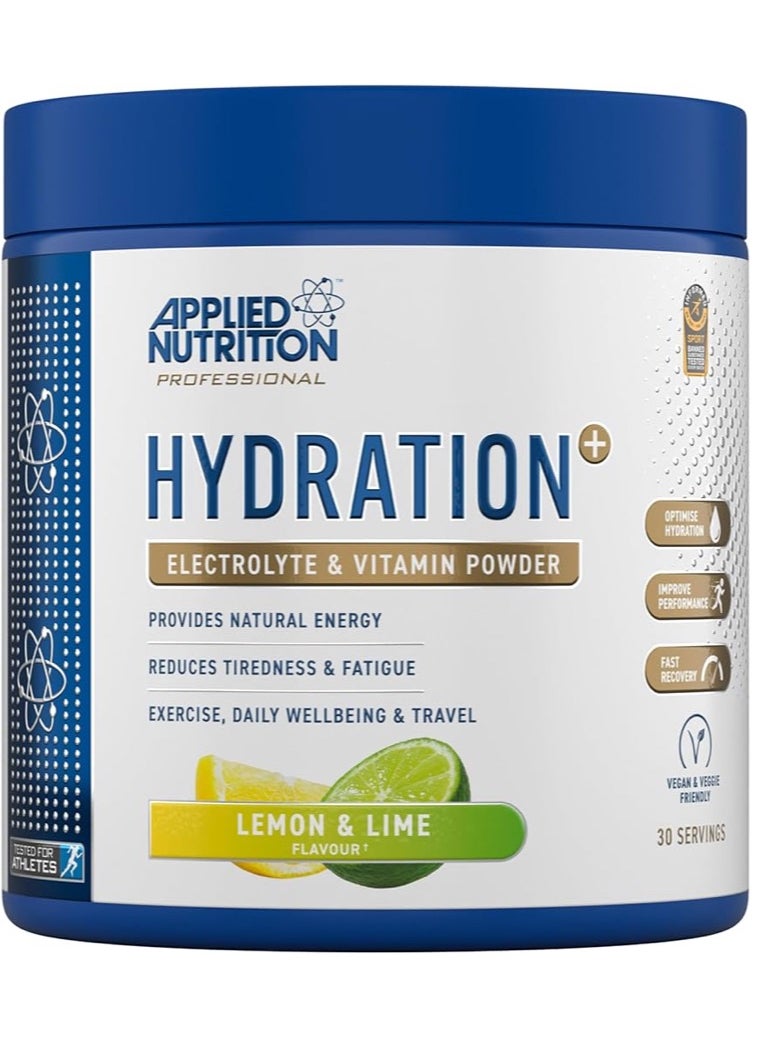 Hydration Electrolyte & Vitamin Powder, 240g, Lemon & Lime