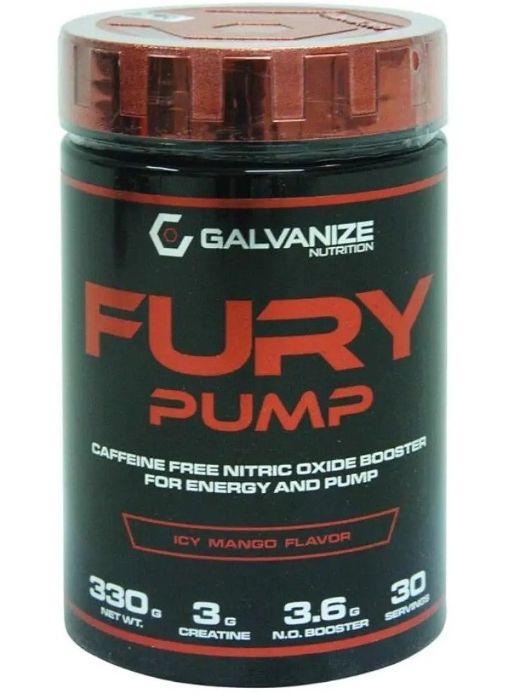 GALVANIZE NUTRITION,FURY PUMP, ICY MANGO FLAVOUR,330G,30 SERVINGS