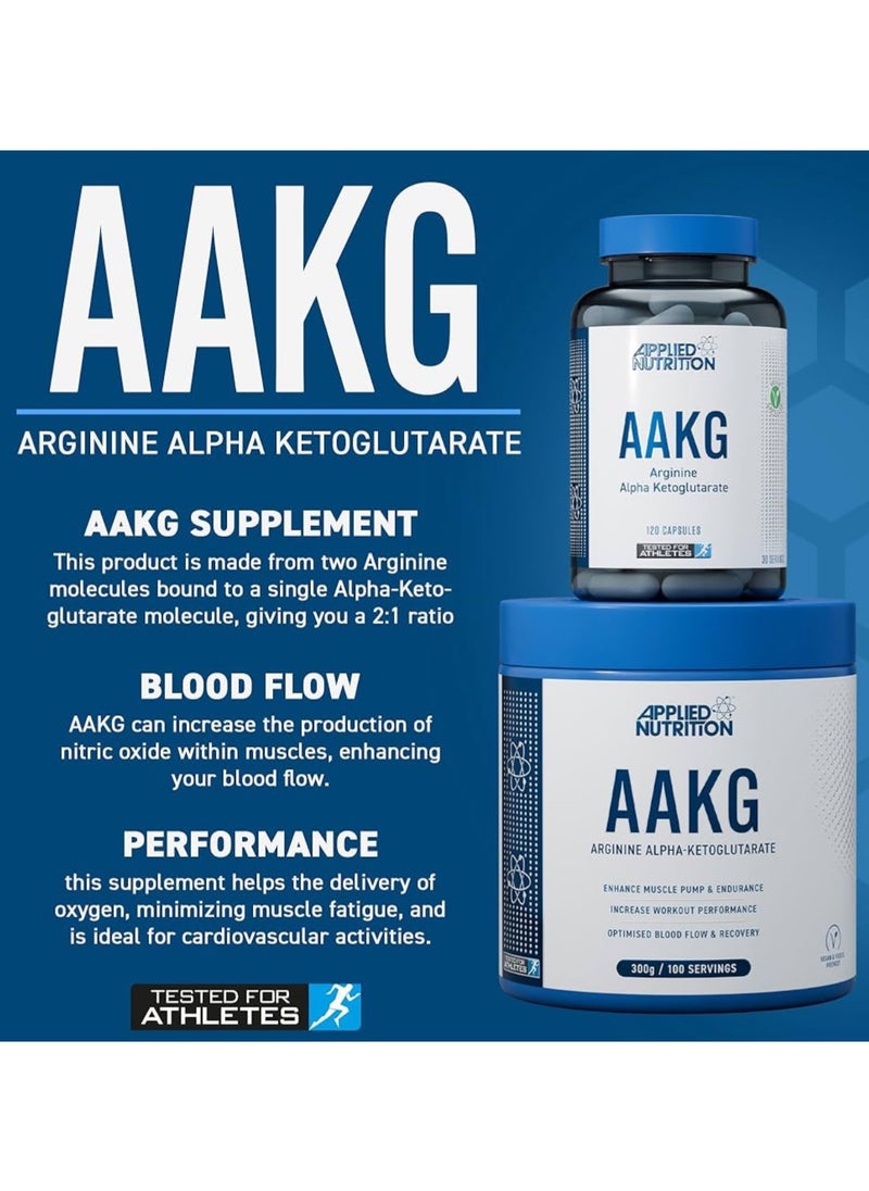 AAKG Powder Enhance Muscle Pump & Endurance 300g 100 Servings