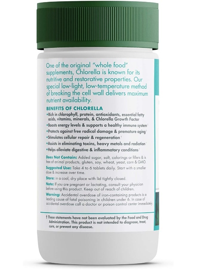 Green Foods Organic Chlorella 500 Mg, 120 Count