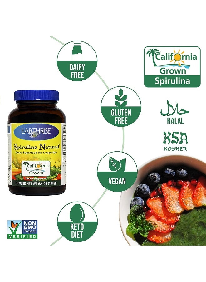 Earthrise Spirulina Powder (180g, 0.01 Pounds)