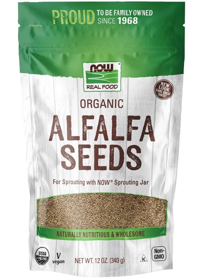 Now Foods Alfalfa Seeds, 12 Oz