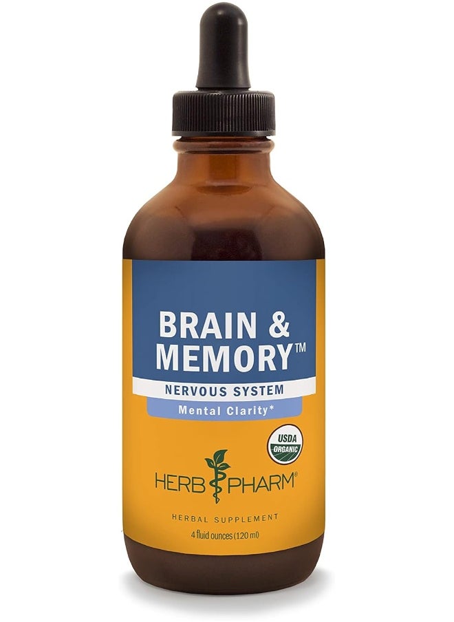 Herb Pharm Brain & Memory Tonic, 4 oz (Pack of 1)