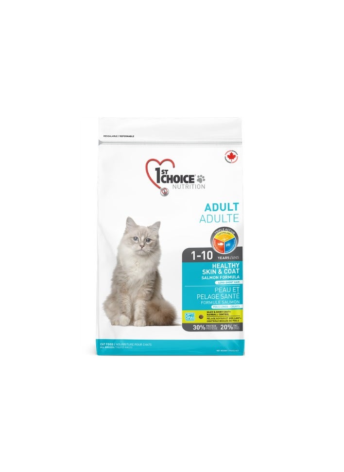 1st Choice Healthy Skin & Coat Salmon formula (Adult) 2.72Kg, 1st Choice cat food, Raw food for cats, High Protein Raw cat food, best cat food, nutritious cat food, cat food