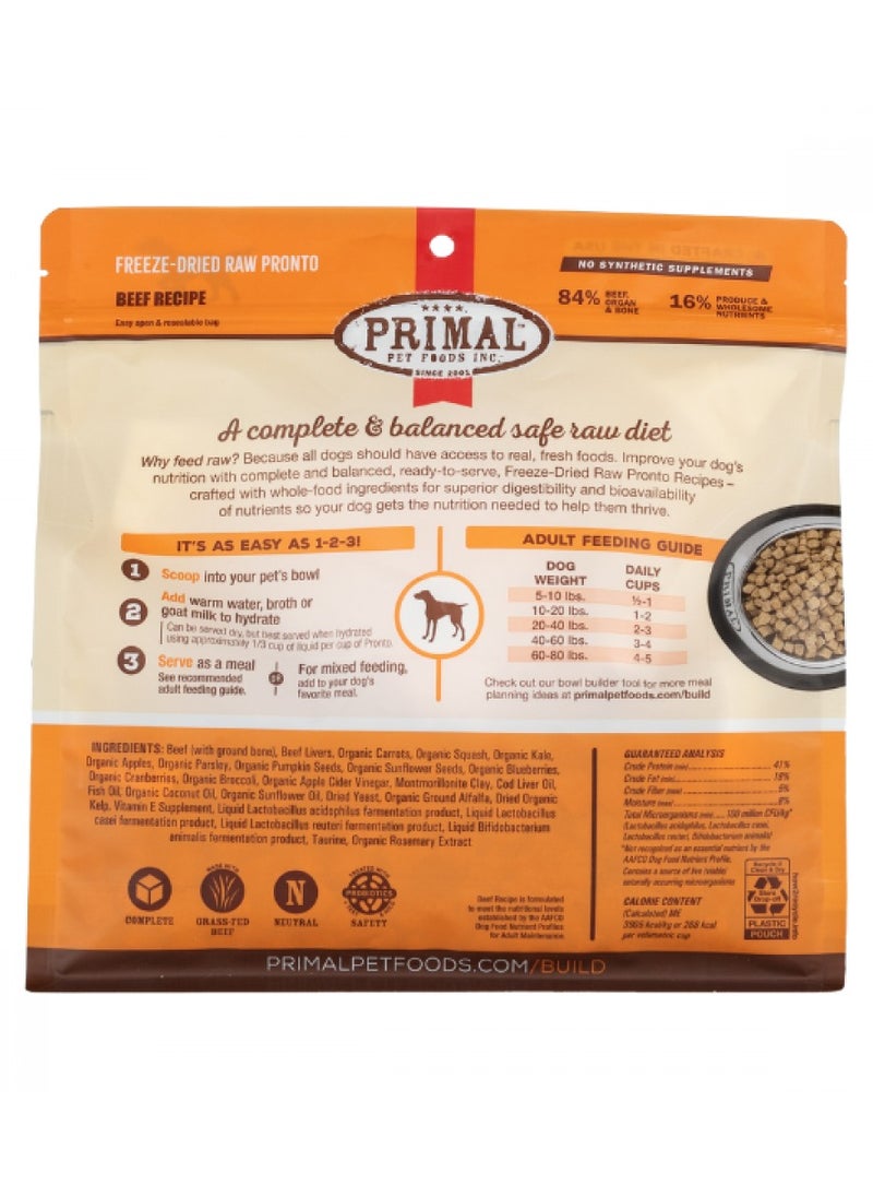 Primal Canine, Beef Pronto for dog – 7 oz-198g in 1Bag