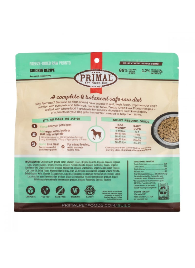 Primal, Canine Chicken Pronto for dog – 7 oz-198g in 1 Bag