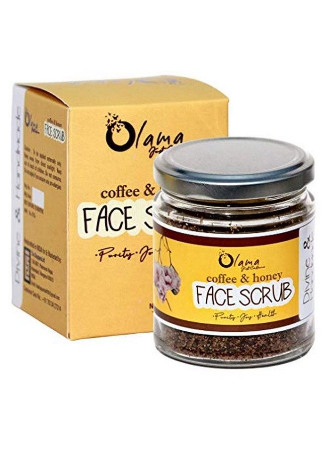 Coffee And Honey Face Scrub 100% Natural And Handmade Deep Exfoliation Removes Blackheads & Whiteheads Detan Exfoliating Scrub For Women & Men Paraben & Sls Free 100G