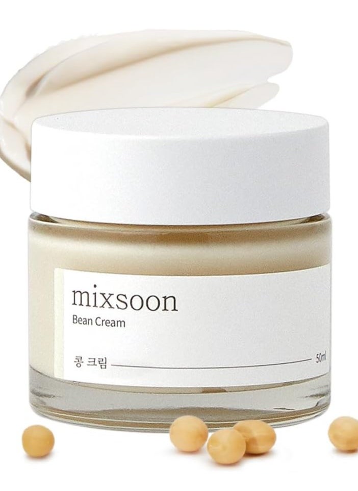 Mixsoon Bean Cream 1.69 fl oz / 50ml | Soybean Extract & Rich Nutrients for Deep Moisturizing