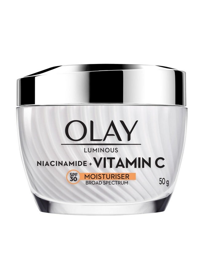 Vitamin C Face Cream With Spf30 L Brightens Skin And Reveals Glow | Smooth Texture With Niacinamide L Paraben And Sulphate Free | Normal, Oily, Dry And Combination Skin L 50G