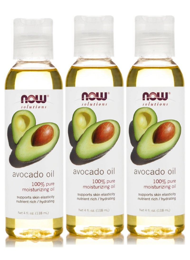 100% Organic Avocado Skin Care Oil 118ml (Pack of 3)