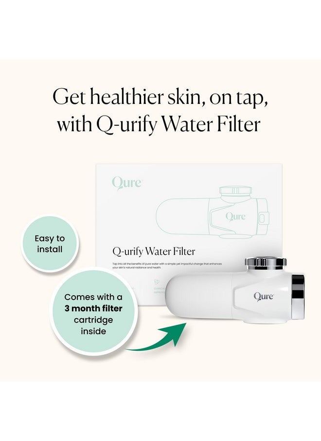 Skincare Qurify Water Ultrafiltration System Faucetmounted Filter For Skin Care Clearer Hydrated Skin On Tap Fits Most Standard Us Faucets