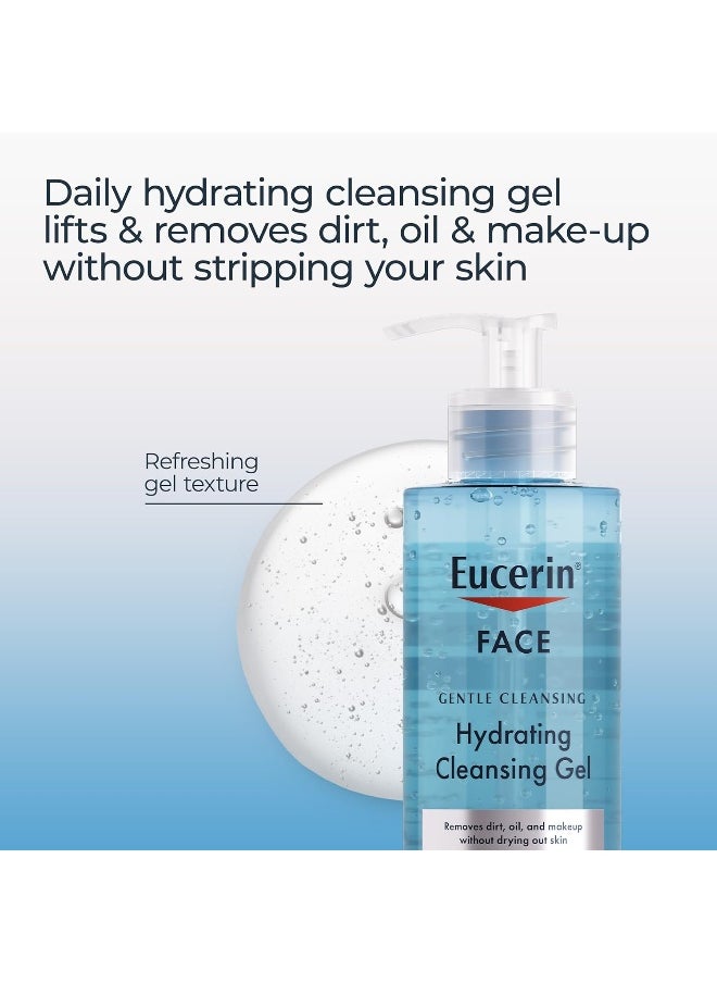 Hydrating Cleansing Gel, Daily Facial Cleanser Formulated With Hyaluronic Acid, 6.8 Fl Oz