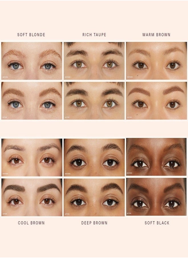Rare Beauty Brow Harmony Pencil & Gel in Soft Blonde - Dual-Ended Brow Gel & Pencil for Precise, Long-Lasting Brows