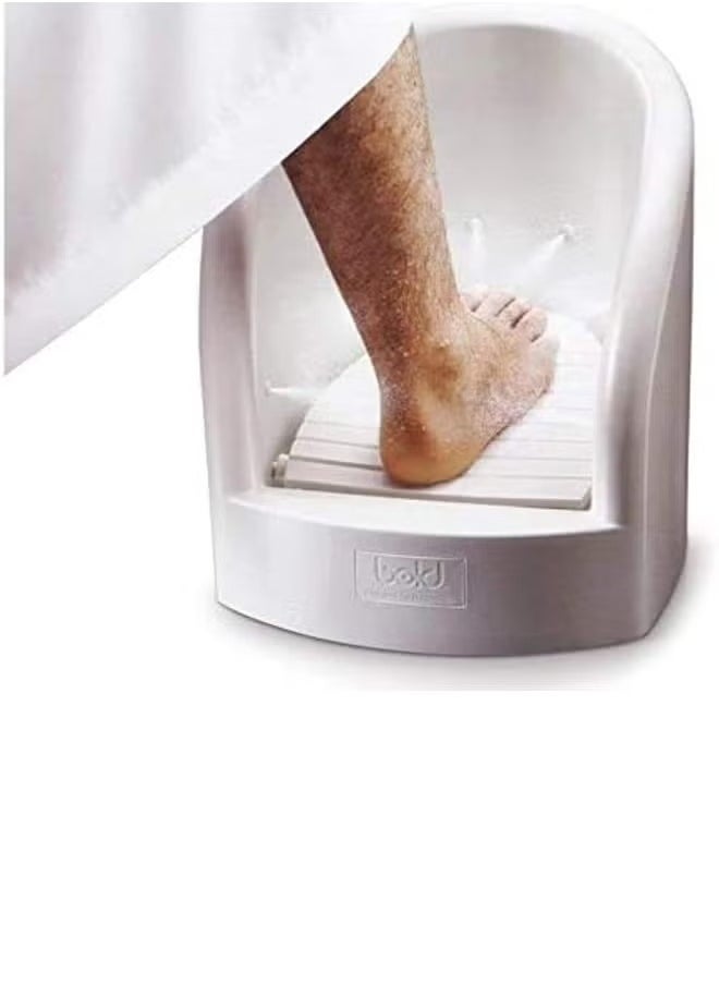 Relax Smart Foot Wash Basin for Comfort Ablution, White