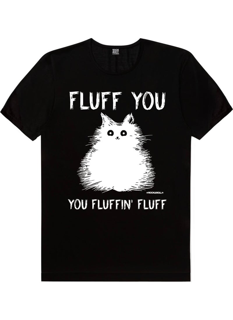 Fluffy Black Short Sleeve Men's T-Shirt