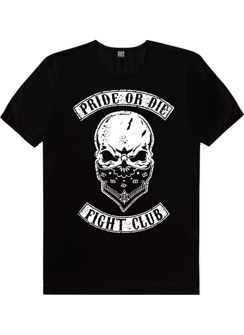 Bandana Skull Black Short Sleeve Men's T-Shirt