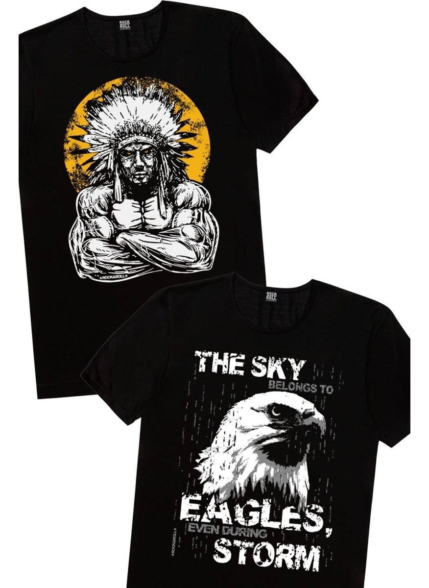 Eagle of the Skies, Great Chief Men's 2-Piece Eco Pack T-Shirt