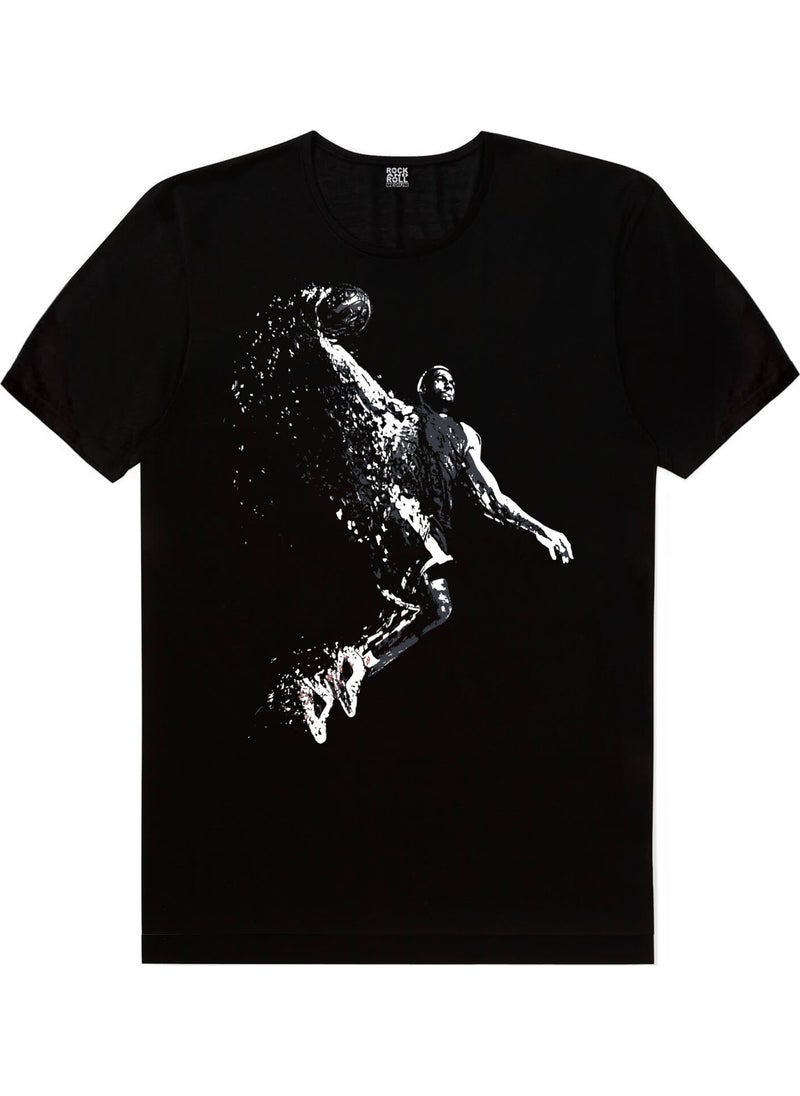 Pro Slam Dunk Black Short Sleeve Men's T-Shirt