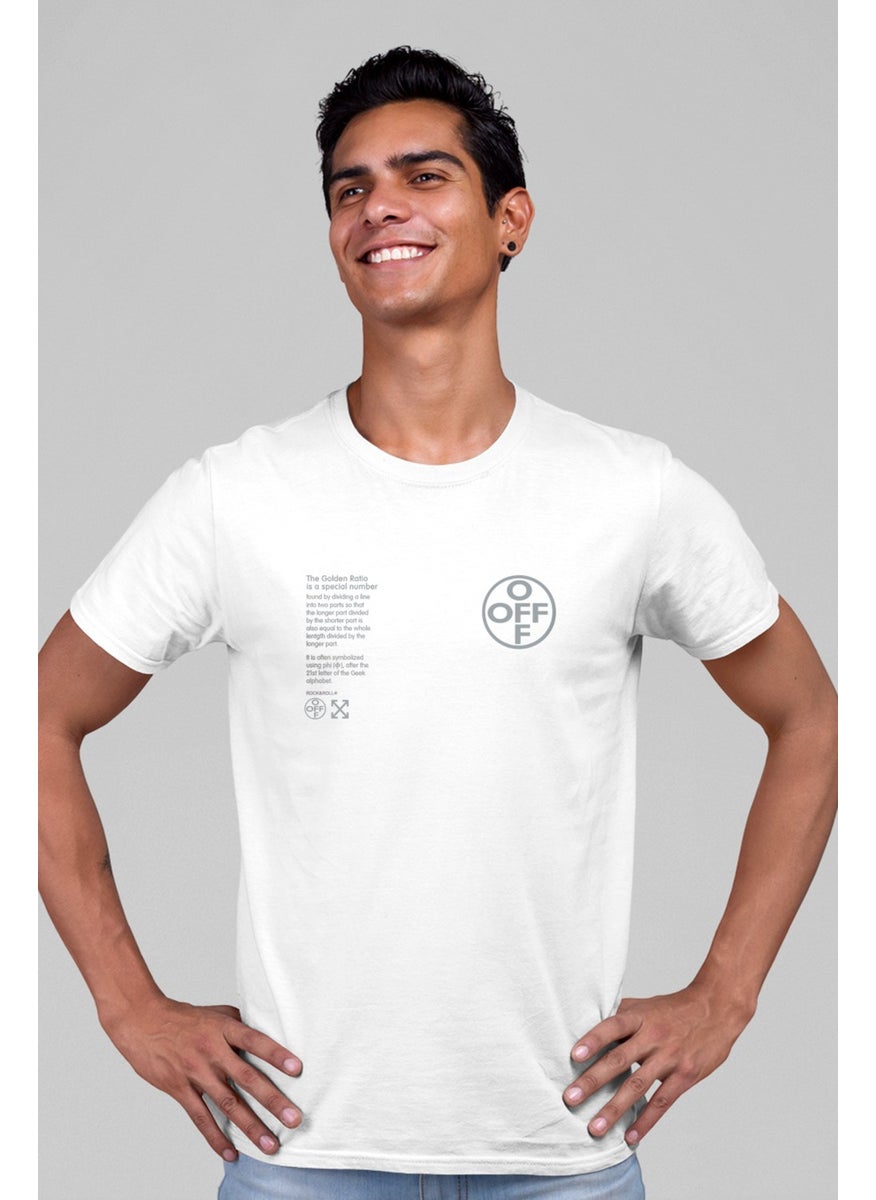 In The Circle Off White Short Sleeve Men's T-Shirt