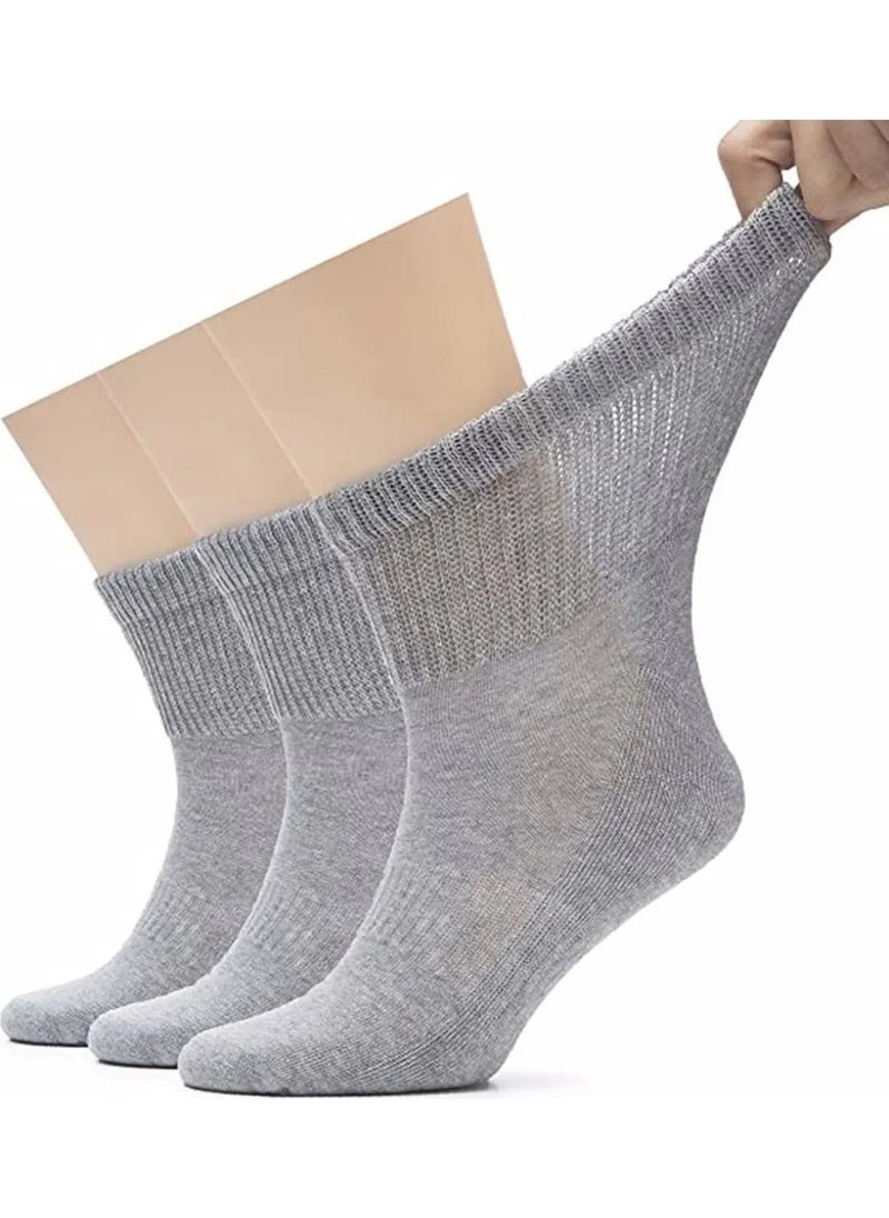 Men's (40 - 44) Cotton Combed Cotton Socks Candy Socks Elasticless and Anti-Odor Socks 3 Pieces