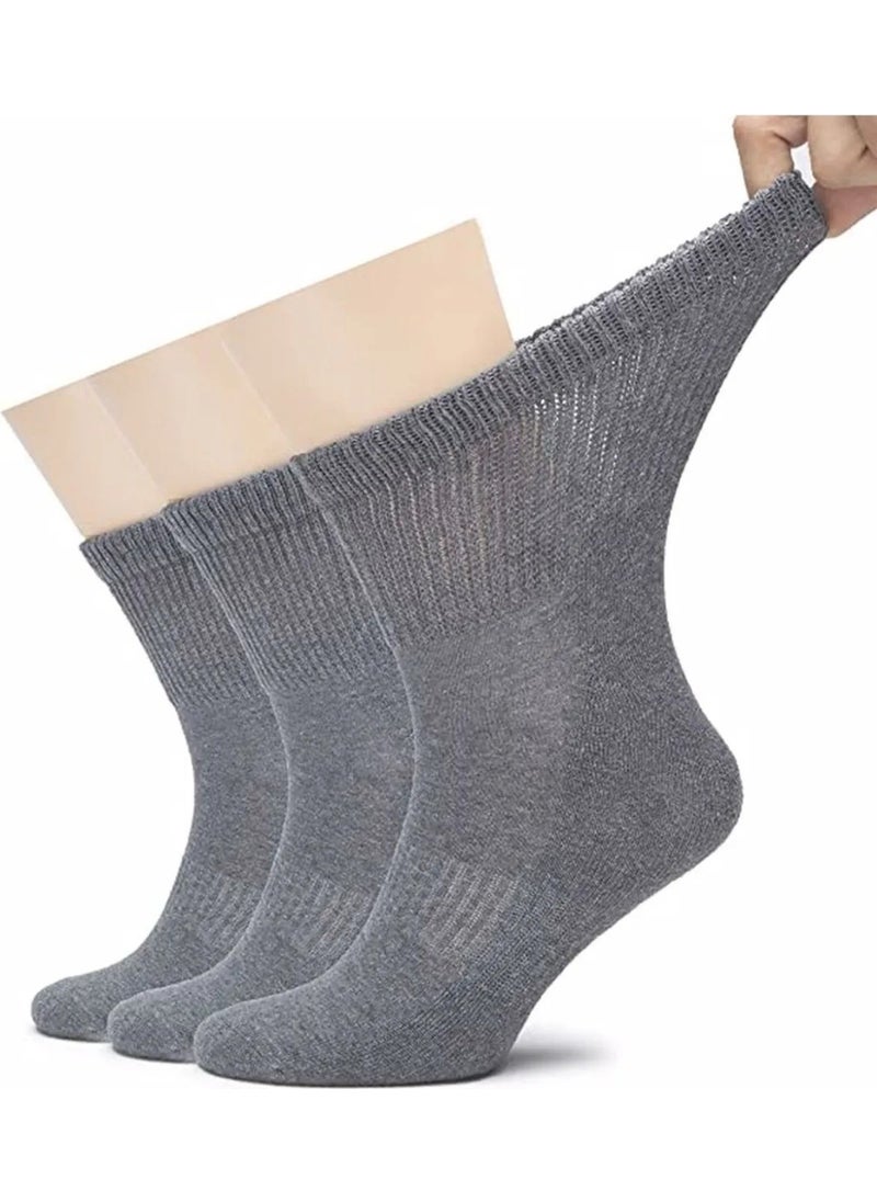 Men's (40 - 44) Cotton Combed Cotton Socks Candy Socks Elasticless and Anti-Odor Socks 3 Pieces