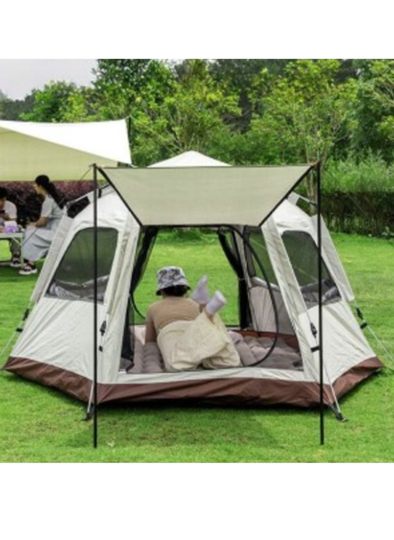 Hexagonal Automatic Tent Automatic Instant Pop-Up Tent Lightweight Portable Tent Outdoor Camping Waterproof