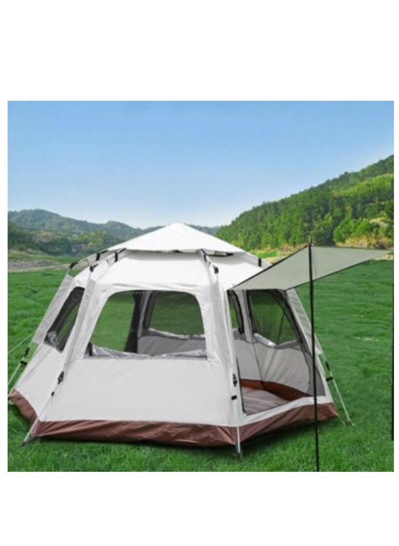 Hexagonal Automatic Tent Automatic Instant Pop-Up Tent Lightweight Portable Tent Outdoor Camping Waterproof