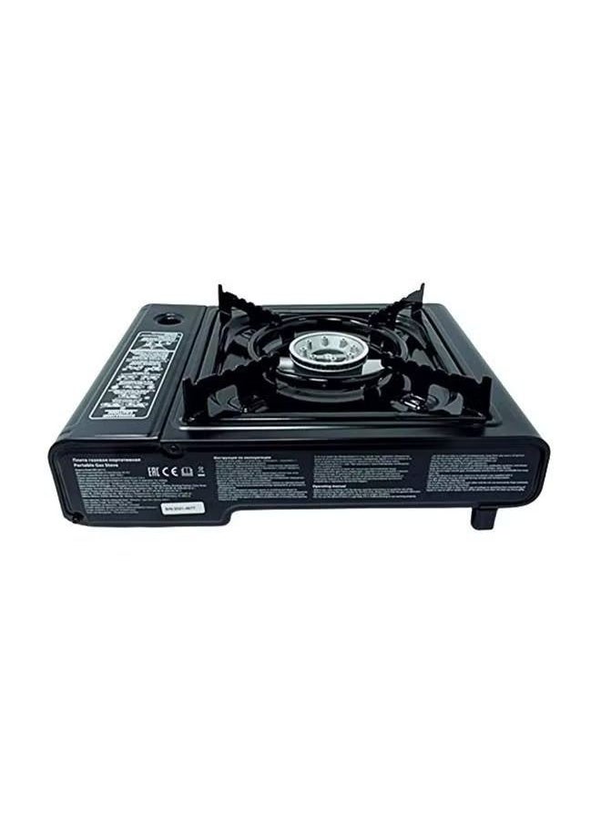 Portable Gas Stove Cooker Camping Oven BBQ - Black