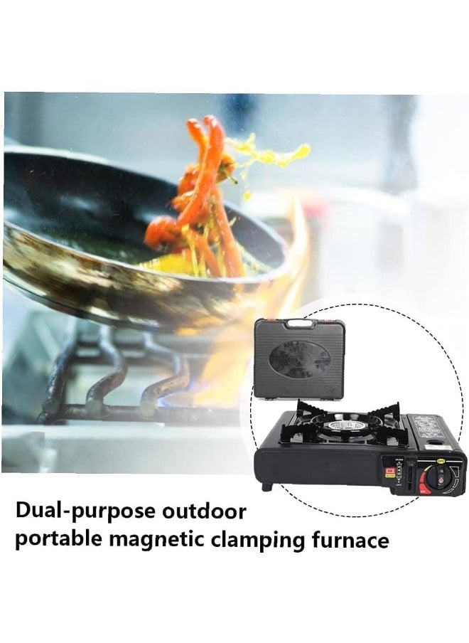 GO2CAMPS Alsaqer Camping Stove-Portable Butane Gas Camping Stove with Four Cartridges