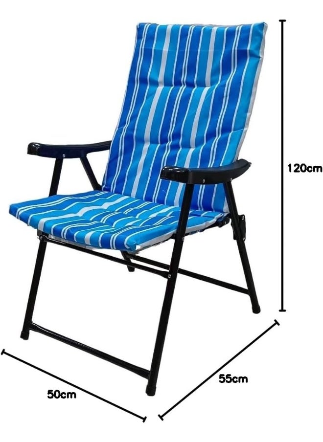 GO2CAMPS Foldable Camping Chair with Cushion Heavy Quality