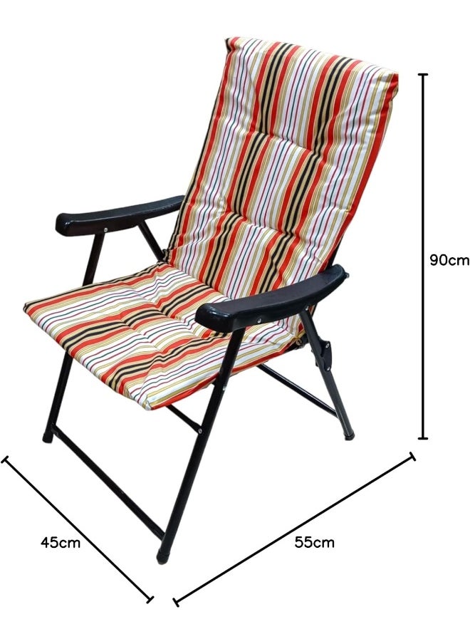 GO2CAMPS Foldable Camping Chair with Cushion Heavy Quality