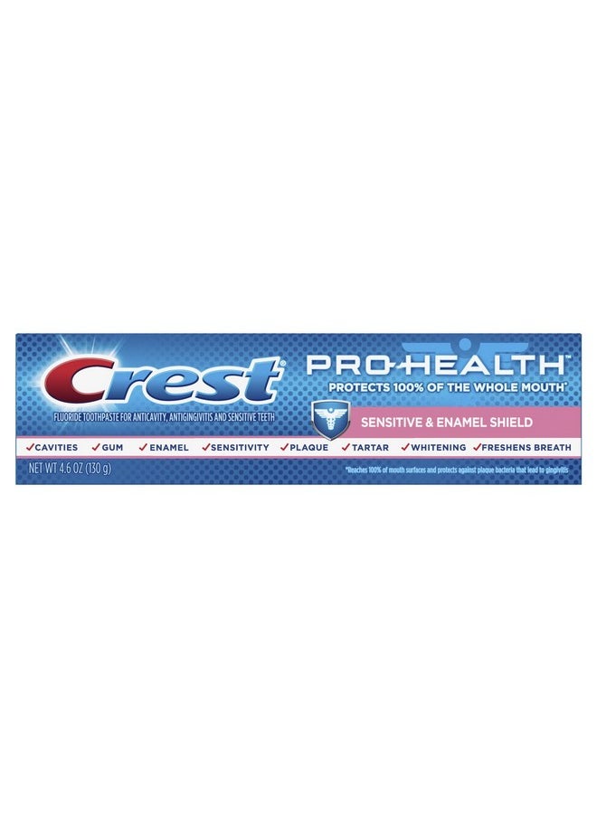 Pro-Health Fluoride Sensitive + Enamel Shield Toothpaste Smooth Mint - 4.6 Oz, Pack Of 5